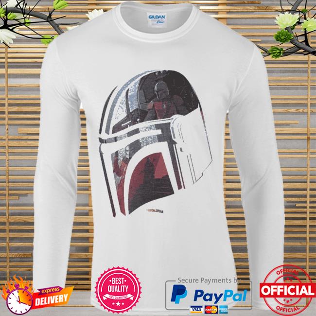 Star Wars The Mandalorian Helmet Scene Fill T-Shirt