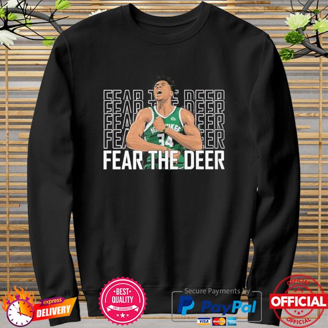 Giannis Antetokounmpo Fear The Deer Shirt, hoodie, sweater ...